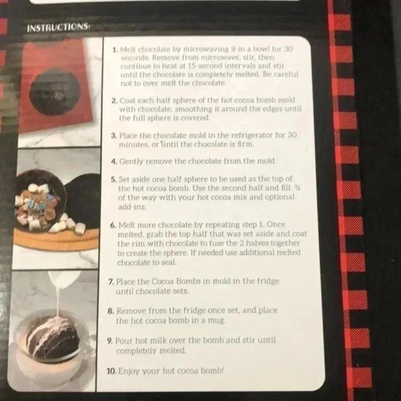 Brand new in box 3 set of‎ silicone hot cocoa bomb molds - Picture 3 of 3